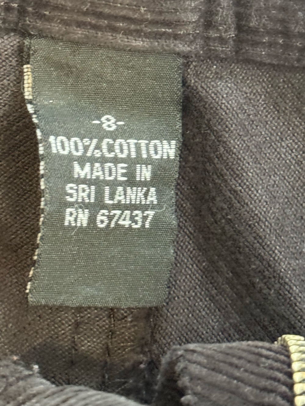 VTG Polo Ralph Lauren Black 100% Cotton Sz 8 - Picture 3 of 11
